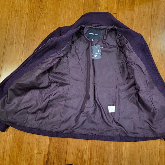 (NWT) Lands' end wool mix jacket - Picture 3 of 7